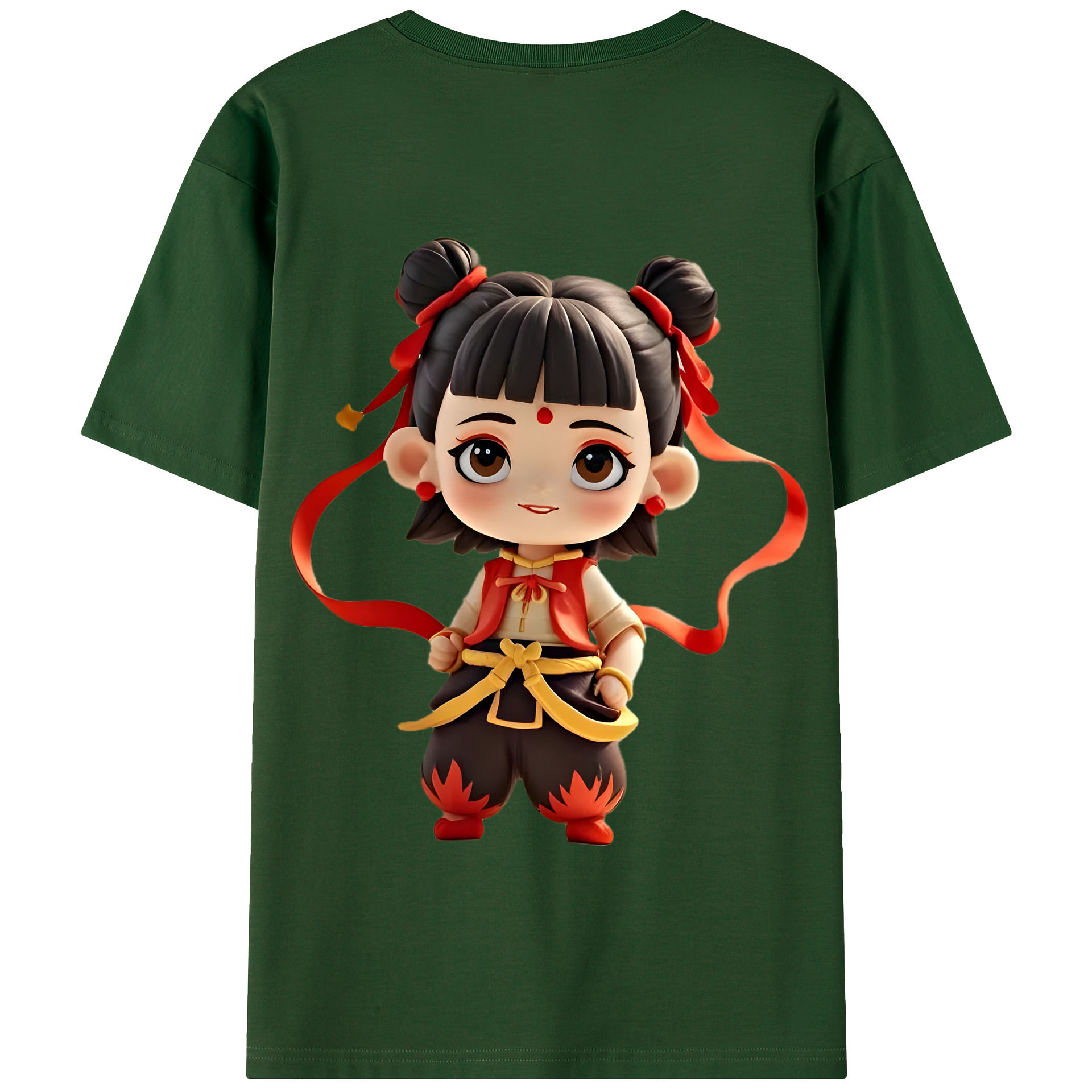Ne Zha 2 ナタ 魔童の大暴れ 綿100％半袖Tシャツ（背面プリント）